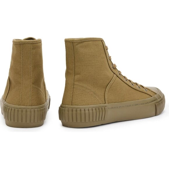 Allsaints Dana Ghost High Top Sneaker Olive Green EU 40 - Picture 2 of 5